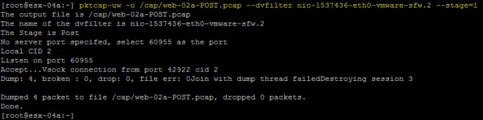 web-02 packet capture blocked stage 1