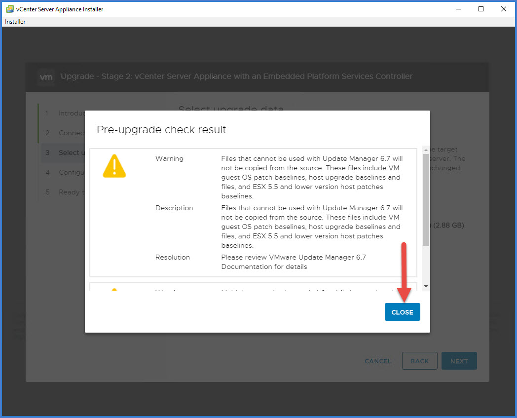 13 - Preupgrade Check