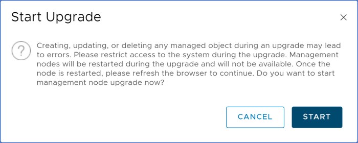 15 - Start Mgmt Upgrade