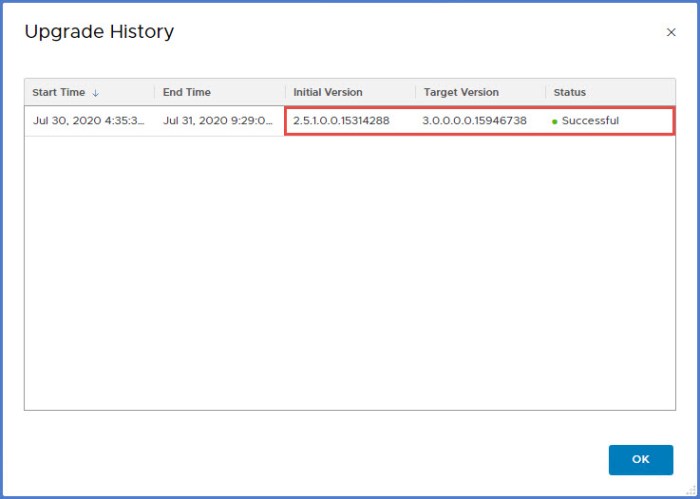 20b - Upgrade History